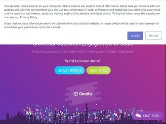 Gnatta.com(Customer communication technology) Screenshot