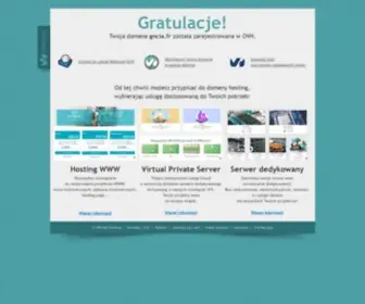 Gncia.fr(OVH wspiera Twój rozwój poprzez najlepsze rozwiązania www) Screenshot