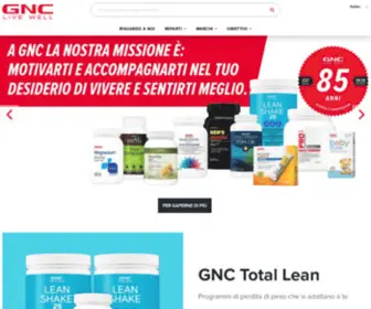 GNclivewell.it(GNC Home) Screenshot