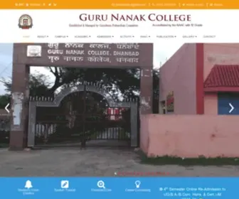 Gncollege.org(Guru Nanak College) Screenshot