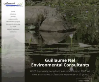 Gnec.co.za(We can help you with all your environmental needs) Screenshot