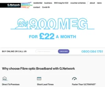 G.network(100% Full Fibre Broadband) Screenshot