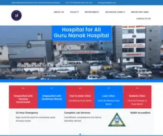 GNhpalwal.com(Guru Nanak Hospital) Screenshot