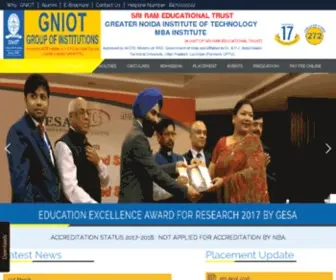 Gniotmba.net(Greater Noida Institute of Technology (MBA Institute)) Screenshot