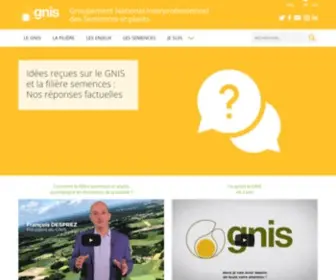 Gnis.fr(Retrouvez toutes les informations de SEMAE et de la filière semences et plants) Screenshot
