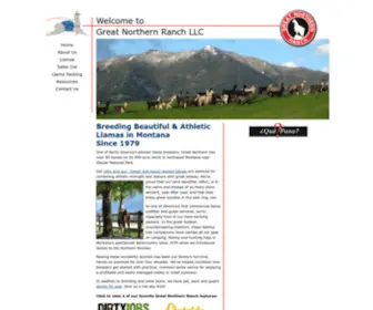 GNllama.com(Montana llama breeders since 1979) Screenshot