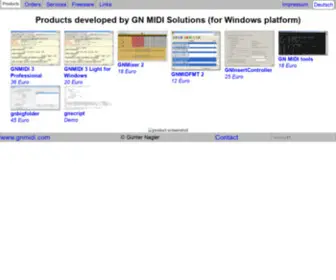 Gnmidi.com(MIDI tools for Windows) Screenshot