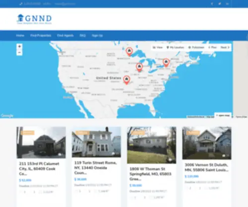 GNND.com(Half price homes for Teachers & First Responders) Screenshot