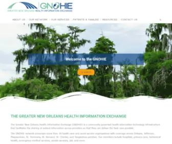 Gnohie.org(Greater New Orleans Health Information Exchange) Screenshot