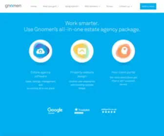 Gnomen.co.uk(Gnomen Estate Suite consists of an online property software) Screenshot