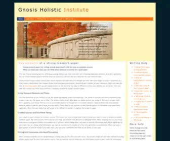 Gnosisholisticinstitute.com(Research Paper Writing Solutions From Experts) Screenshot