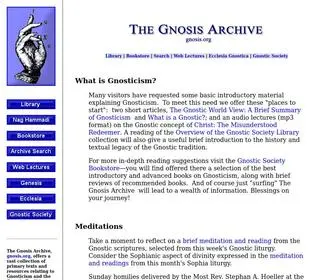 Gnosis.org(The Gnosis Archive) Screenshot