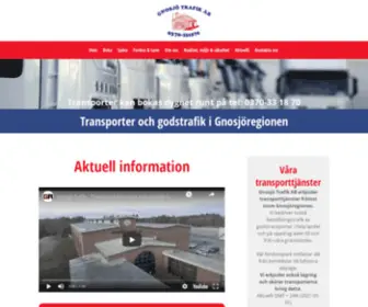 Gnosjotrafik.se(Transporter) Screenshot