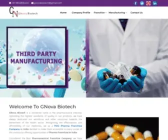 Gnovabiotech.net(PCD Pharma Franchise Company In India) Screenshot