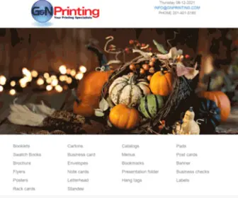 GNprinting.com(Printing company) Screenshot