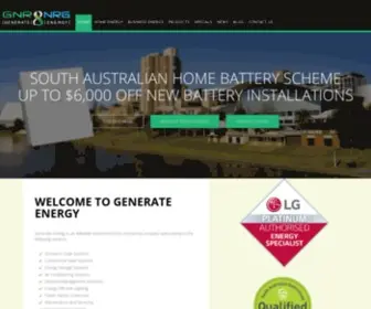 GNR8NRG.com.au(Generate Energy Pty Ltd) Screenshot