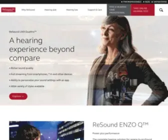 Gnresound.com(Smart hearing aids and wireless accessories) Screenshot