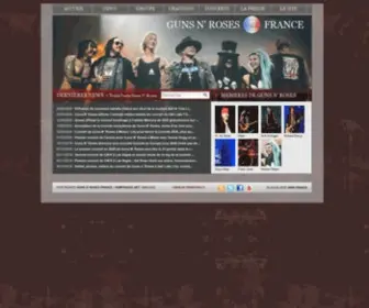 GNRfrance.net(Guns N' Roses France) Screenshot