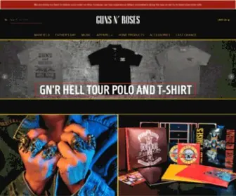 GNrmerch.com(Guns N' Roses Official Store) Screenshot