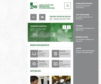 GNS-Halle.de(Nutzung von Biomasse) Screenshot