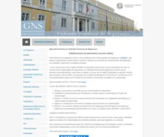 GNS.gov.pt(Gabinete nacional de segurança) Screenshot