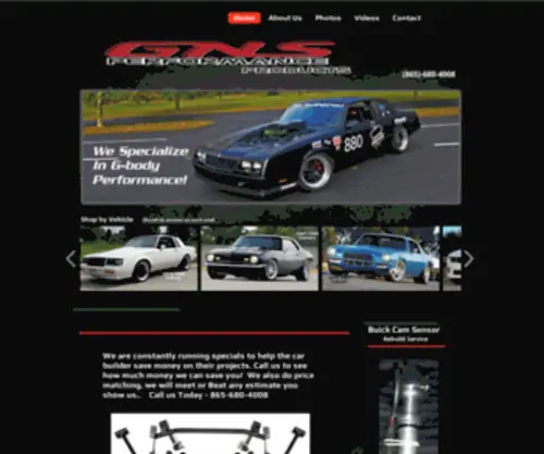 GNsperformance.com(We specialize in automotive aftermarket parts for many vehicles. G) Screenshot