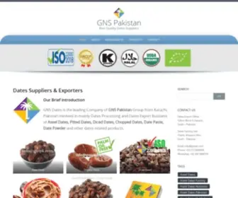 GNSPK.com(Dates Suppliers & Exporters in Pakistan) Screenshot