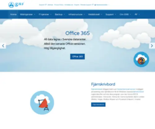 GNS.se(Vi levererar pålitlig hosting av VPS) Screenshot