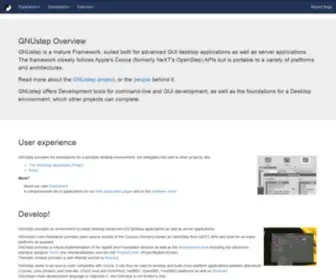 Gnustep.org(GNUstep) Screenshot