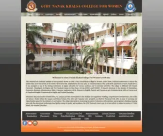 GNWLDH.com(Guru Nanak Khalsa College For Women) Screenshot