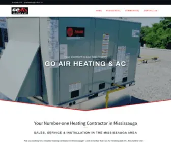 GO-Air.ca(Go-Air Heating and AC Ltd) Screenshot