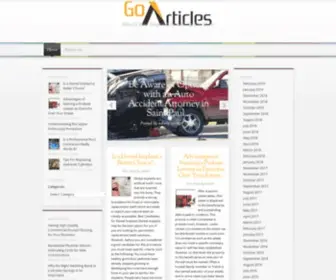 GO-Articles.com(Informative Articles and Resources) Screenshot