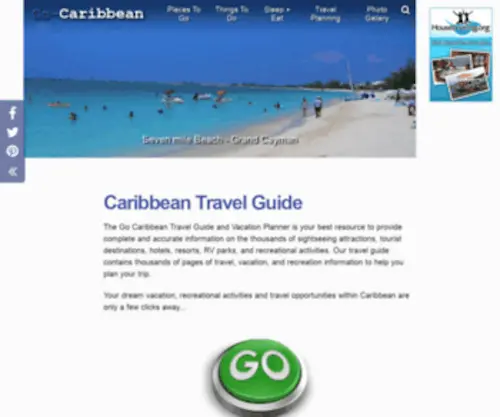 GO-Caribbean.com(Caribbean Travel Vacation and Recreation Guide) Screenshot