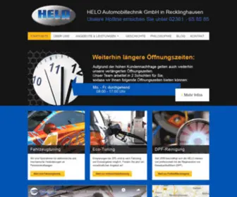 GO-Helo.de(DPF reinigen Automobiltechnik Recklinghausen) Screenshot