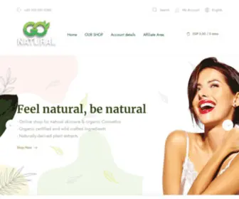 GO-Natural.shop(Go Natural Pure Cosmetics) Screenshot