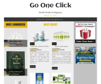 GO-Oneclick.com(Affiliate Marketing Information and Reviews) Screenshot