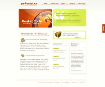 GO-Postal.ca(Postal Code Lookup Service) Screenshot