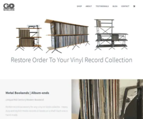 GO-Shelves.com(Record Storage and Accessories) Screenshot