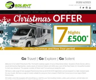 GO-Solent-Motorhome-Hire.co.uk(Luxury motorhome hire) Screenshot