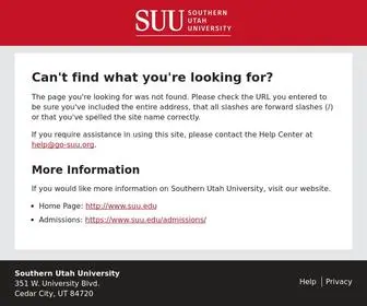 GO-Suu.org(Southern Utah University) Screenshot