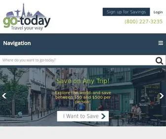 GO-Today.com(Go-today Vacation Packages | Low Price Trips You’ll Love) Screenshot