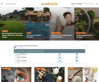 GO2Article.com(Go2article is a article) Screenshot