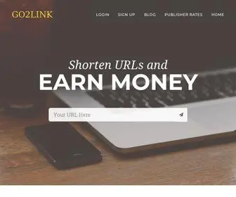 GO2Link.website(Earn money) Screenshot