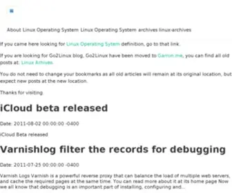 GO2Linux.org(Linux Operating System) Screenshot