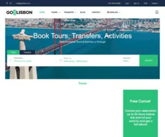 GO2Lisbon.pt(Portugal tourist agency) Screenshot
