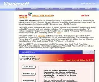 GO2PDF.com(Wondersoft Virtual PDF Printer) Screenshot