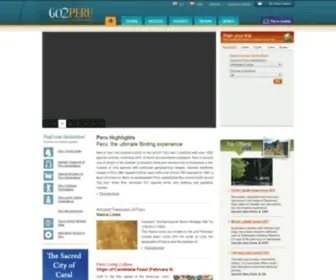 GO2Peru.com(Travel to Peru) Screenshot