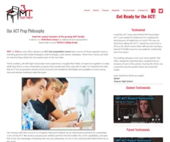 GO3MT.com(ACT test preparation course that consists of three separate classes) Screenshot