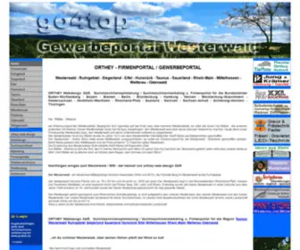 GO4Top.de(ORTHEY Firmenportal im Westerwald WW Gewerbeportal Unternehmensportal) Screenshot