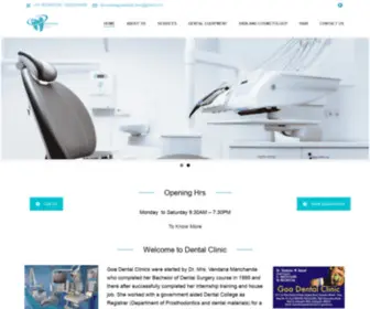 Goa-Dental-Clinic.com(Goa Dental Clinic) Screenshot